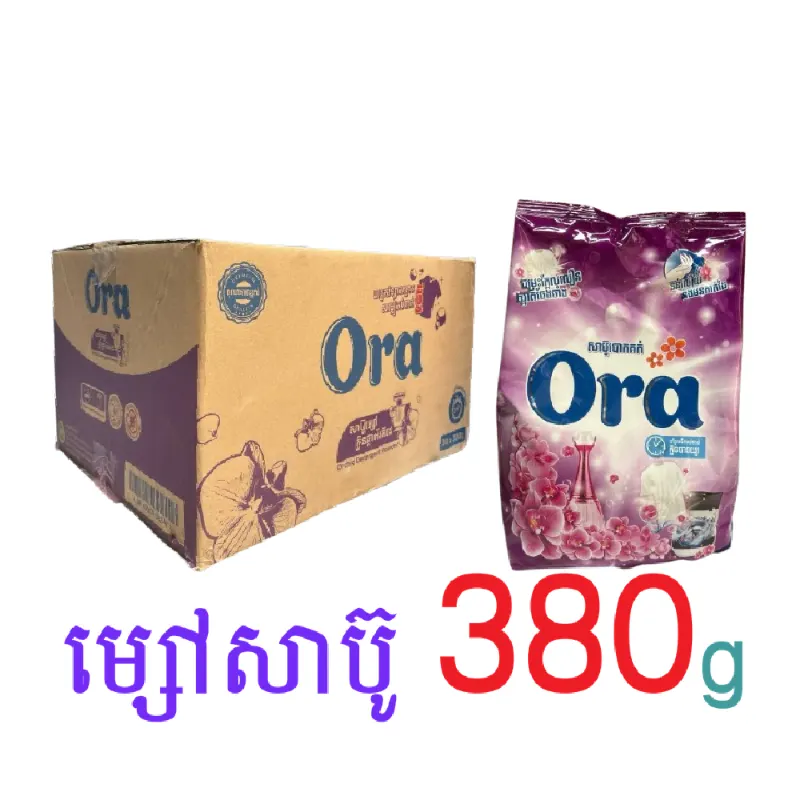 Ora 380g(សាប៊ូ~ម្សៅ)