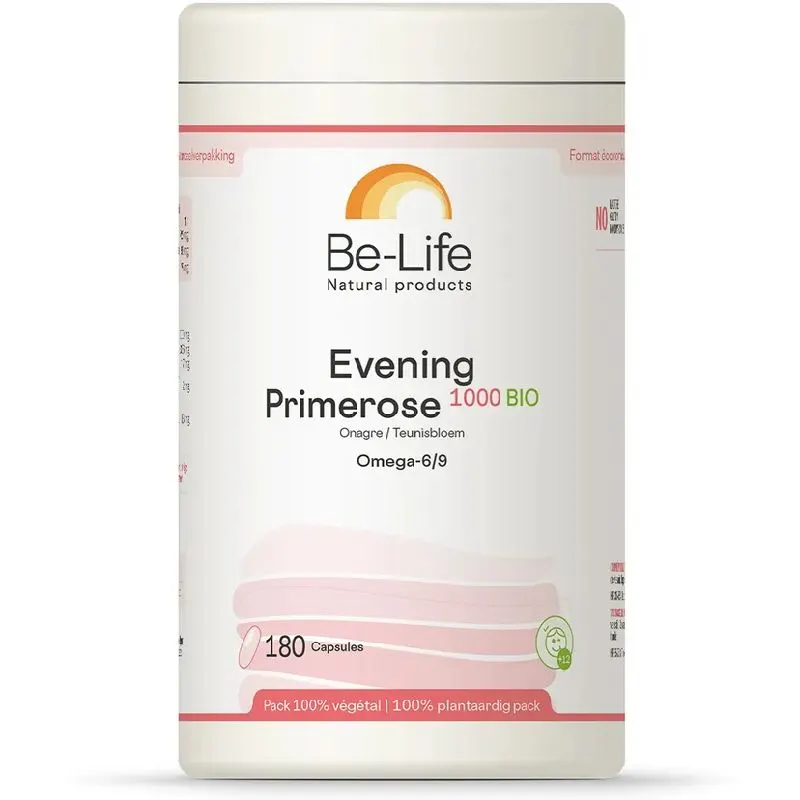 Evening Primrose 1000 BIO តុល្យភាពអរម៉ូនស្ត្រី និងជំនួយស្បែកភ្លឺថ្លា