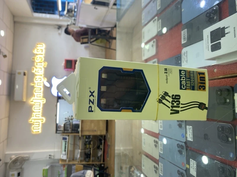 PZX ខ្សែសាកV136 3in1